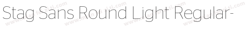 Stag Sans Round Light Regular字体转换